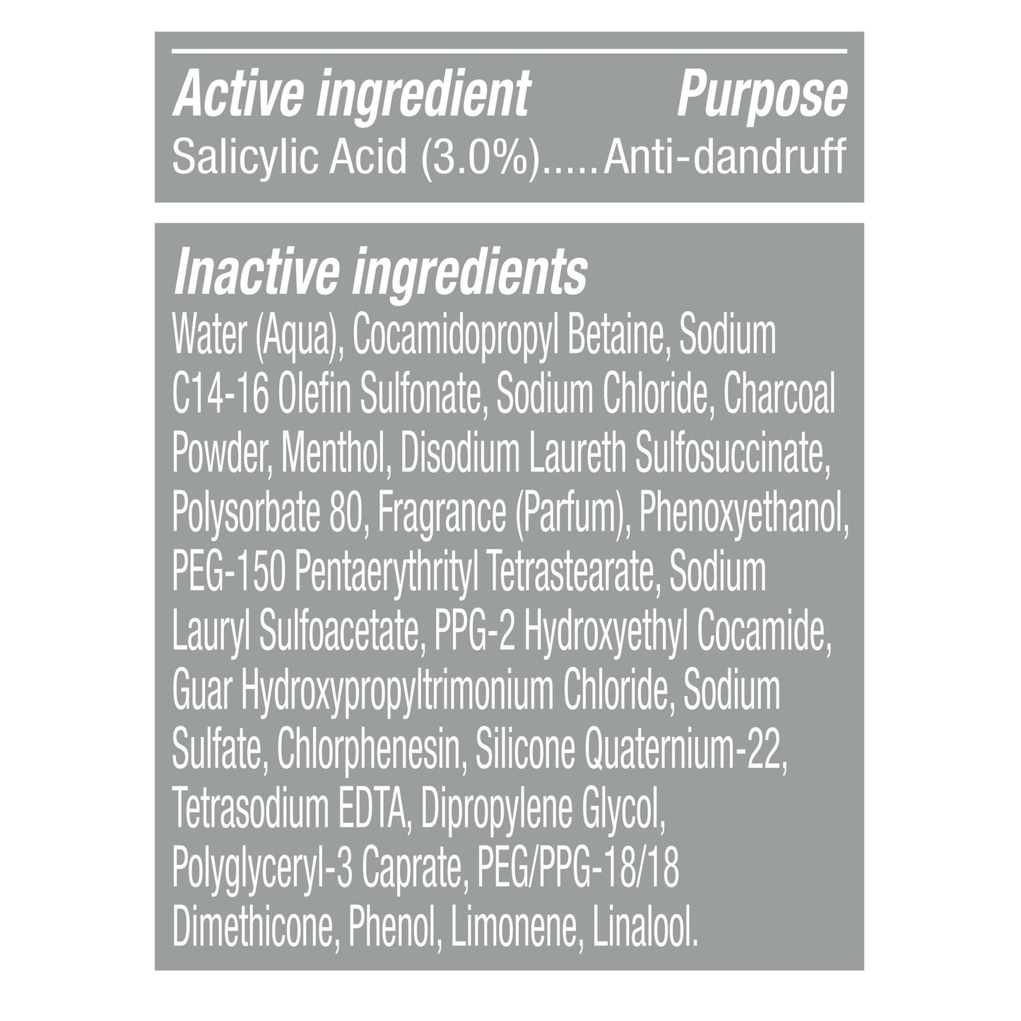 Beautiful Hair and Scalp Fresh Detox Anti-Dandruff Daily Shampoo with Charcoal, 13.5 fl oz