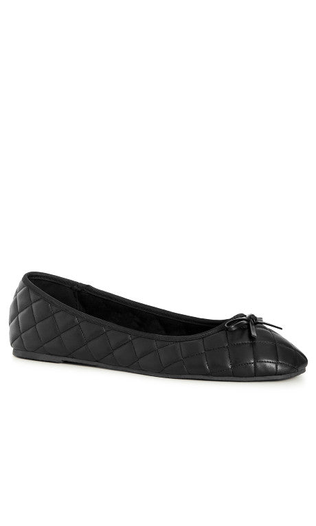 CLOUDWALKERS WIDE FIT Irene Ballet Flat - black