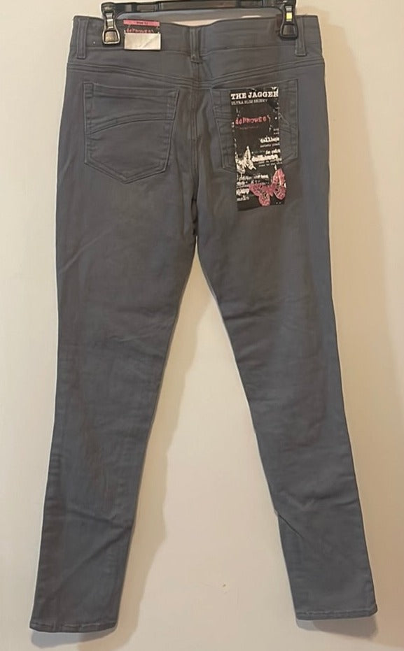 ULTRA SLIM SKINNY DOLLHOUSE GREY DESTROY JEANS