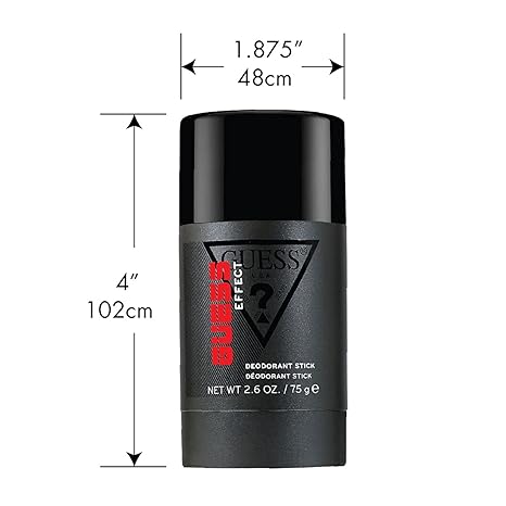 GUESS Effect Grooming Deodorant Stick for Men, 2.6 Oz