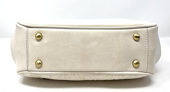 Patricia Nash Gracchi Leather Satchel, Latte
