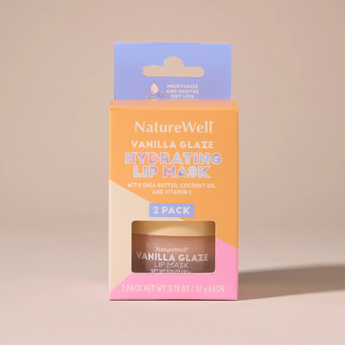 Nature Well Hydrating Lip Mask Vanilla Glaze 2 Pack 0.70 oz Each