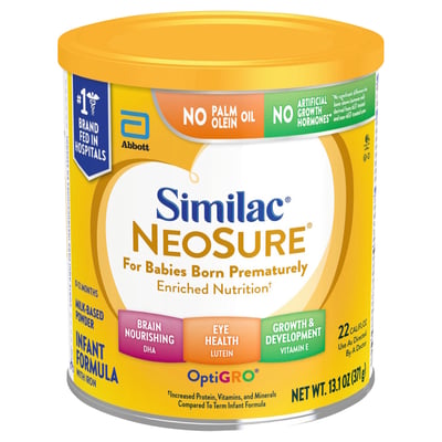 Similac, NeoSure - Infant Formula with Iron, OptiGro, Milk-Based Powder, 0-12 Months