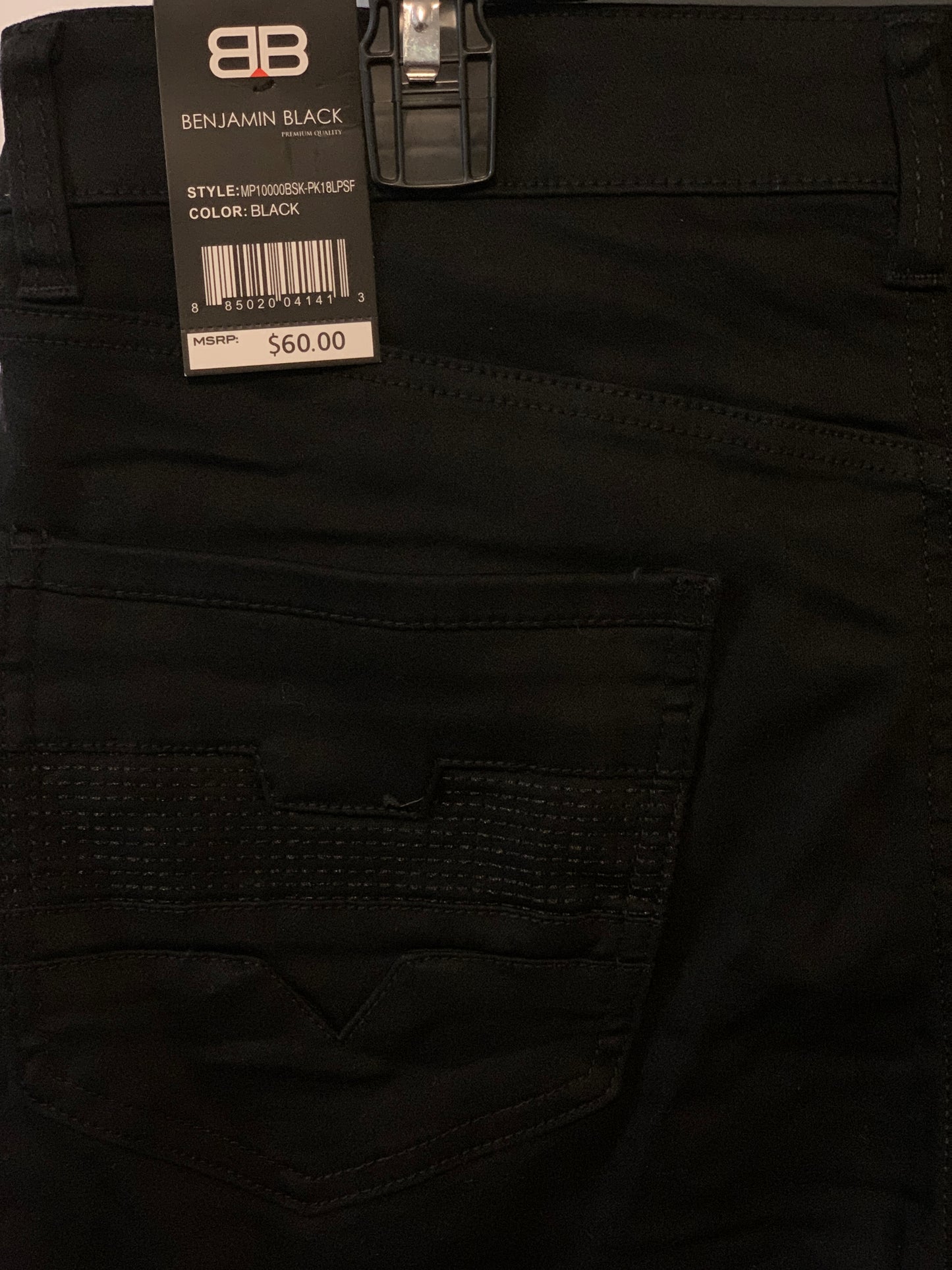 Men's Black Benjamin Black Jeans