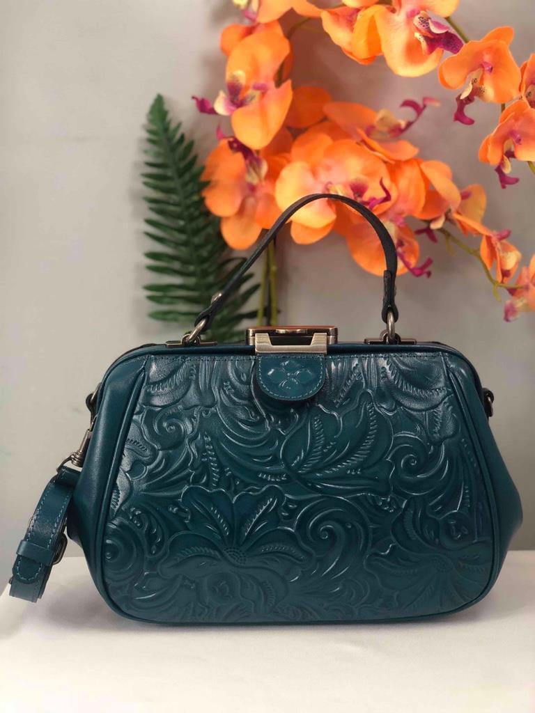 Patricia Nash Gracchi Leather Satchel, Latte