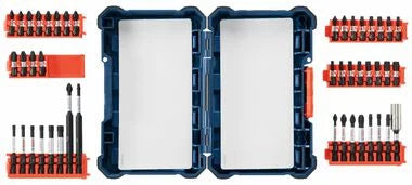 Bosch SDMS44 44-Piece Assorted Impact Tough Screwdriving Custom Case System Set for Screwdriving Applications
