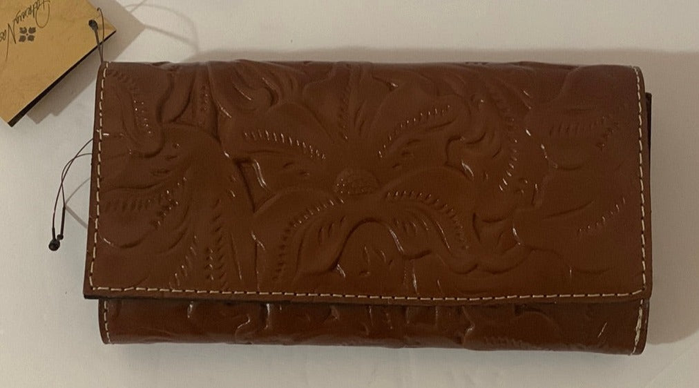 Patricia Nash Leather Tri-fold Wallet