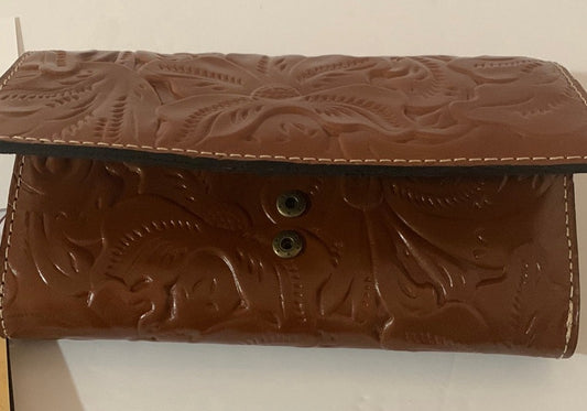 Patricia Nash Leather Tri-fold Wallet