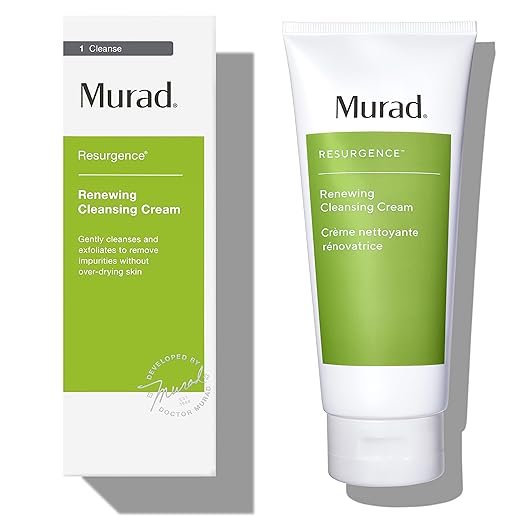 Murad Resurgence Renewing Cleansing Cream - Anti-Aging, Cleansing Cream Face Wash - Hydrating Daily Face Cleanser, 6.75 Fl Oz