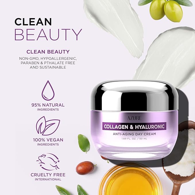 Azure Collagen & Hyaluronic AntiAging Day Cream Queens Things Me 2 U LLC