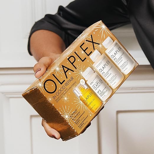 Roll over image to zoom in Olaplex Olaplex In Good Repair Hair Kit: No. 3, 4, 5, 7, Shampoo & Conditioner Set, Hydrate, & Control Frizz (72H), Bonding Oil to Shine & Protect, Perfector to Strengthen & Reverse Damage