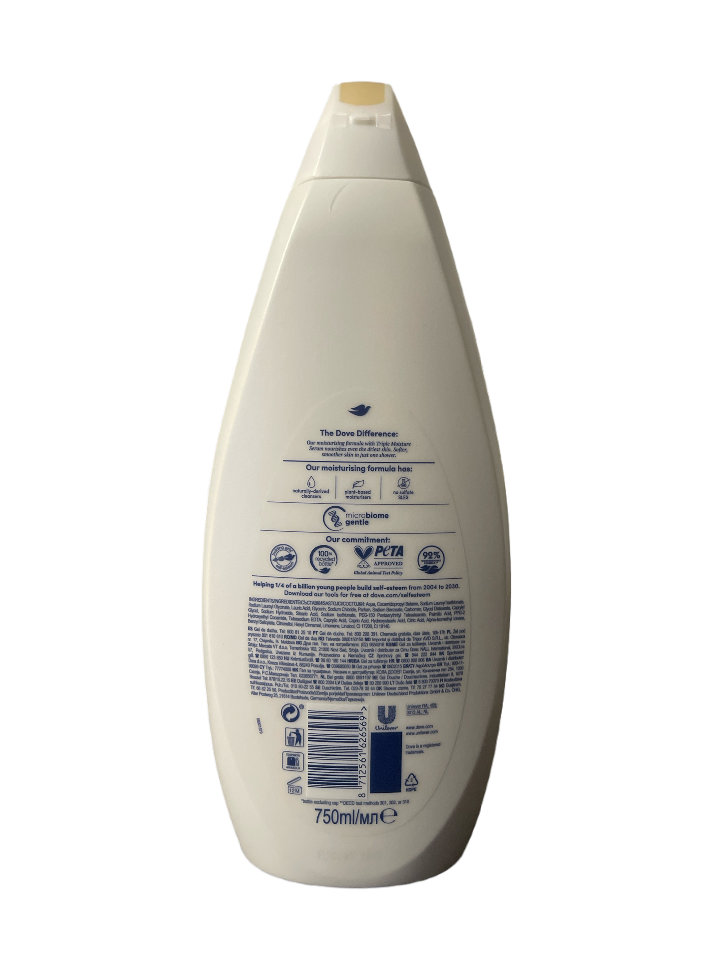 Dove Nourishing Silk Shower Gel (25.36 Fl. Oz / 750 ml Each)