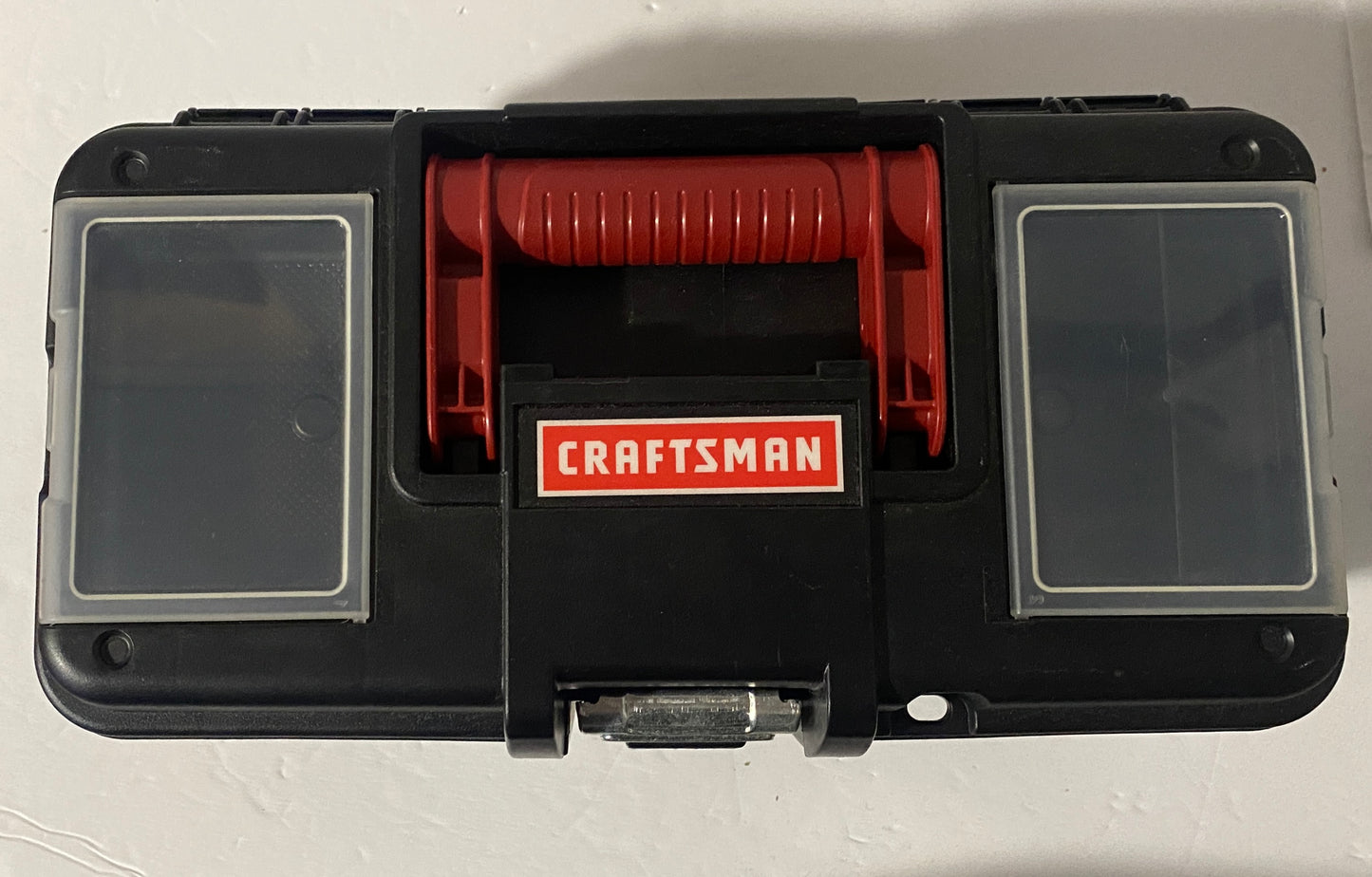CRAFTSMAN Toolbox, Lockable, 12 in., Red/Black plastic