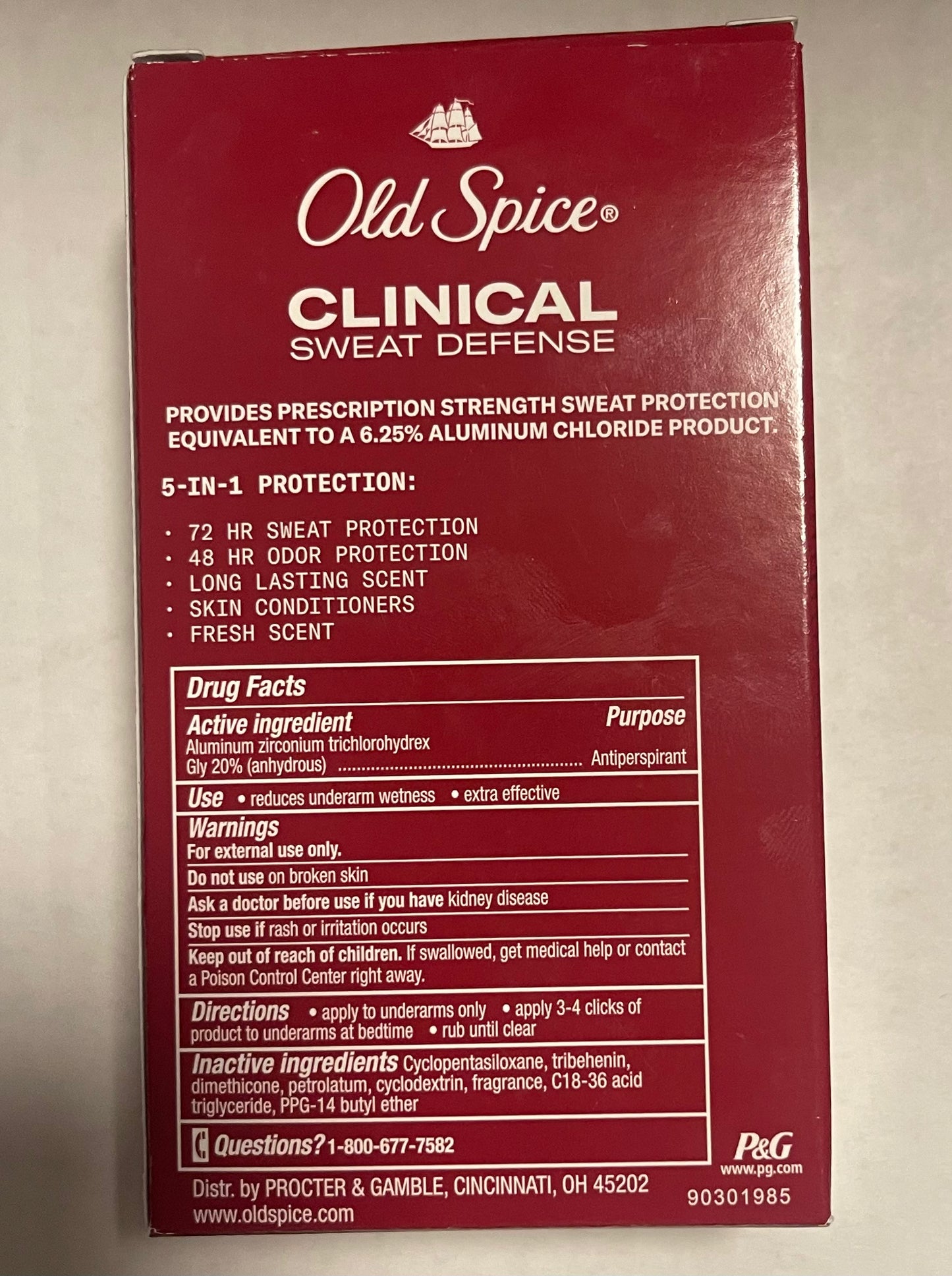 Old Spice Clinical Sweat Defense Anti-Perspirant Deodorant for Men, 72 Hour, Stronger Swagger, 1.7 oz