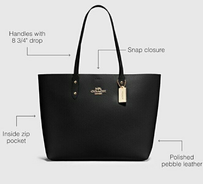 COACH offers Large black tote New