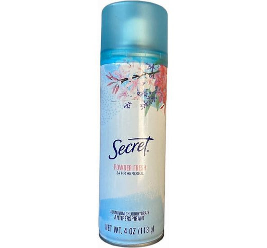 Secret Anti-Perspirant Deodorant Aerosol Spray Powder Fresh 4 oz