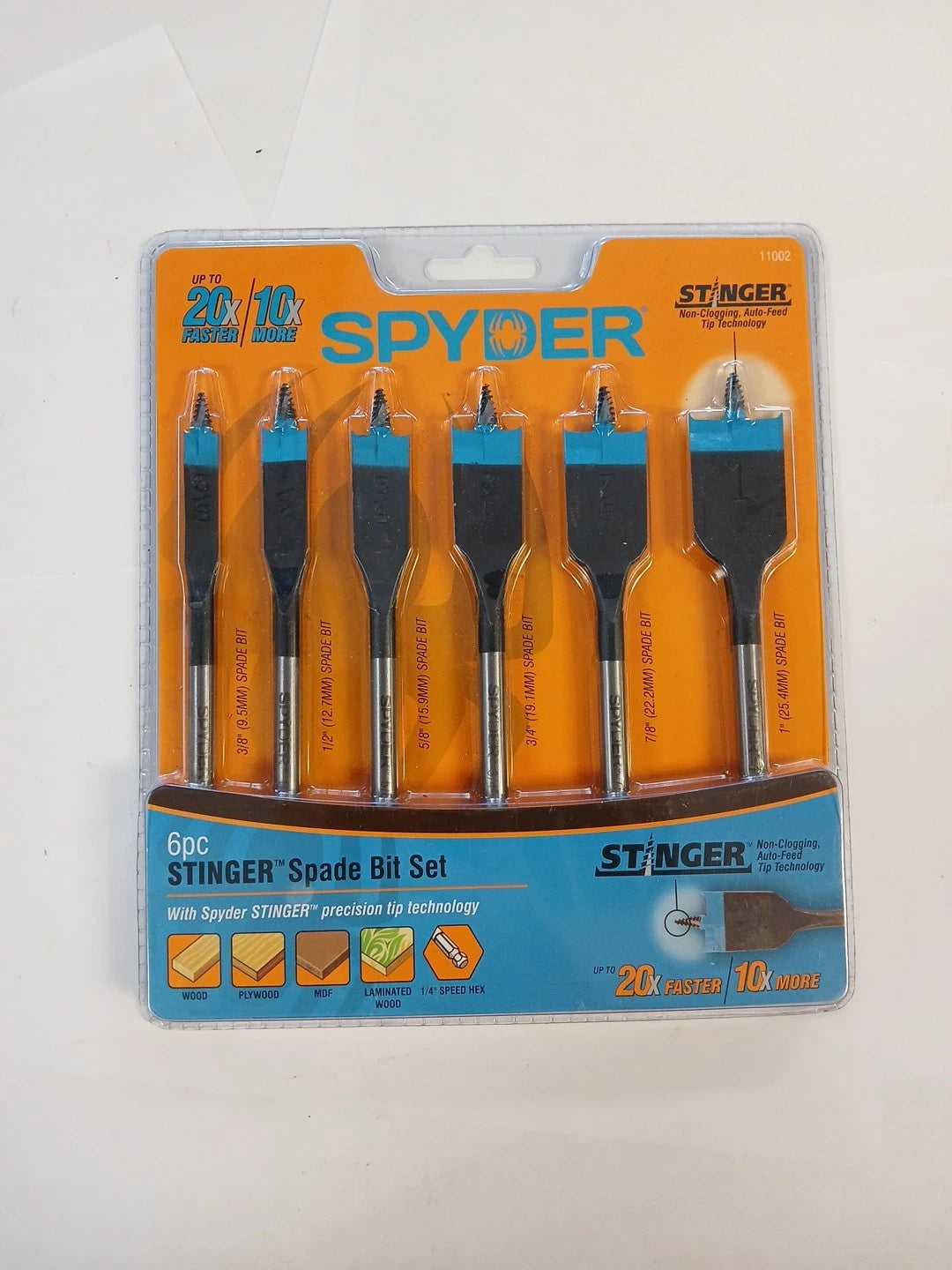 Spyder Stinger 6pc Spade Bit Set Mfr # 11002