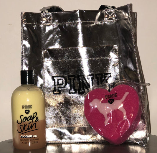 VS BAG WITH BATH  SPONGE & BODY WASH