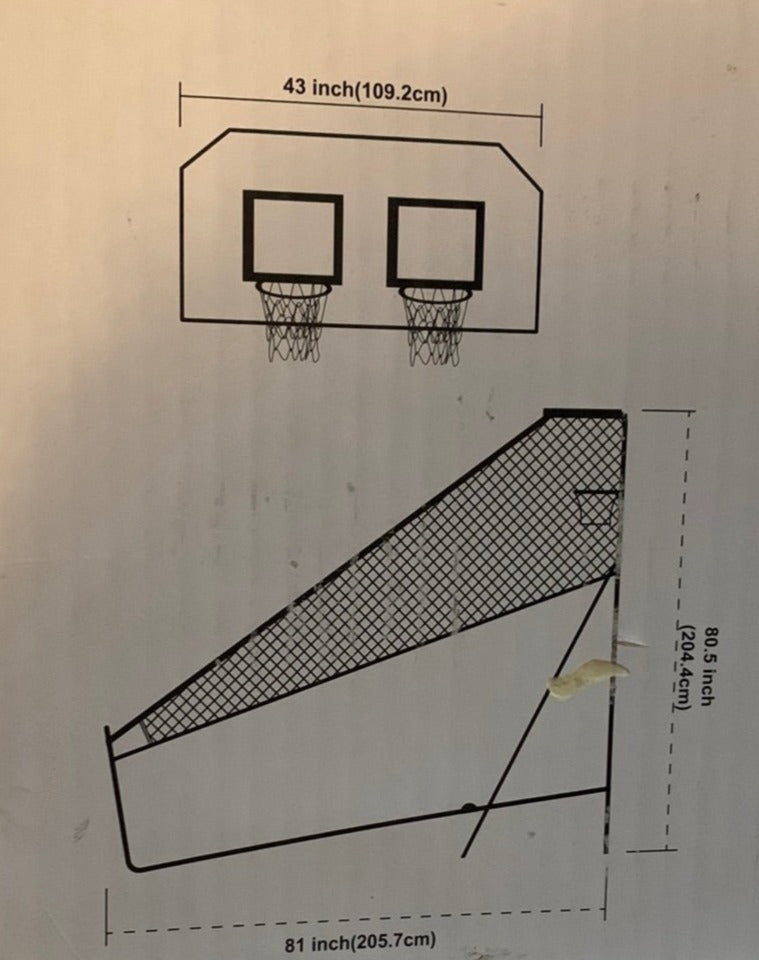 Sportcraft double hoop on sale basketball game