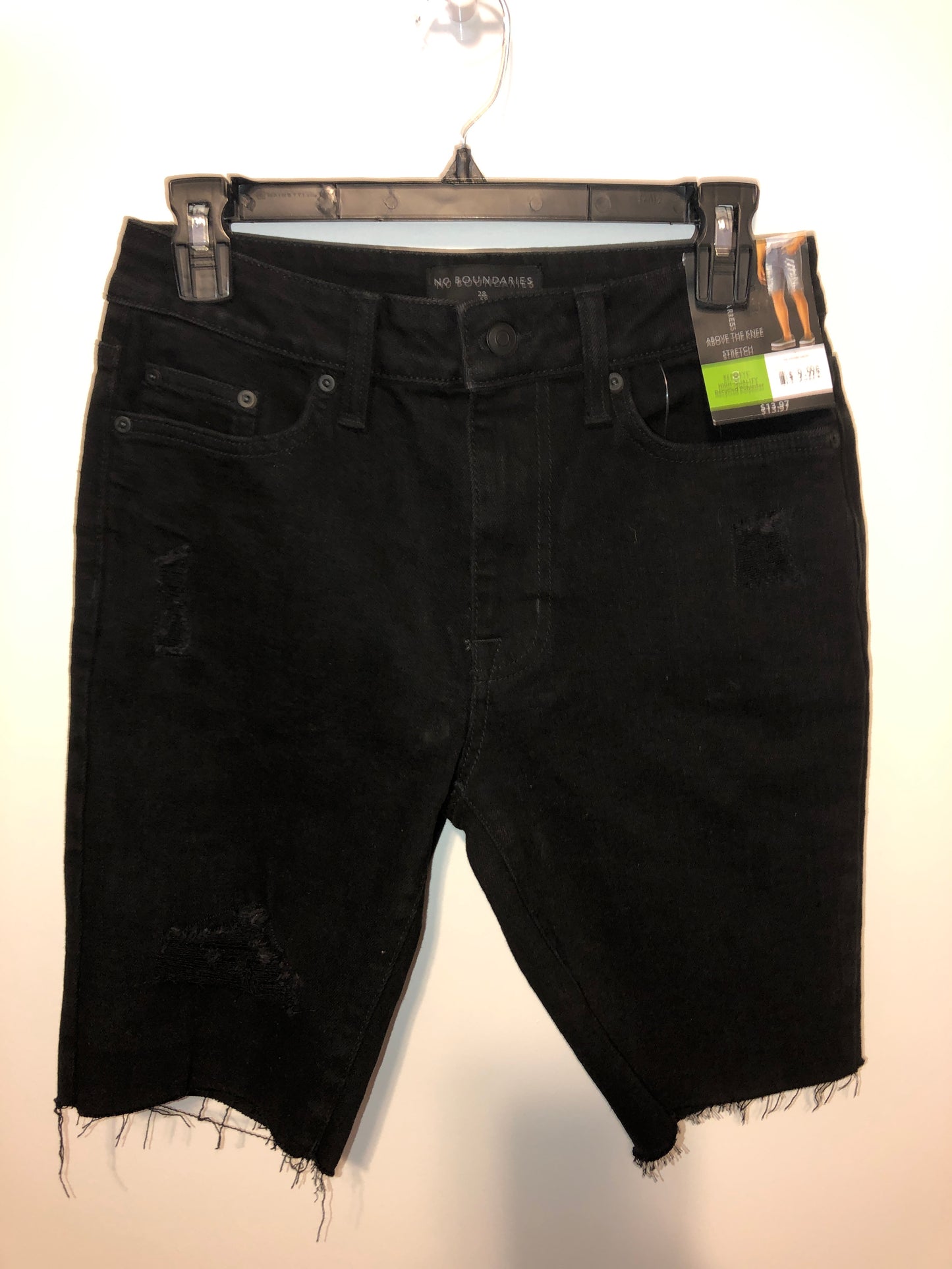 Young men’s Black Jean Shorts