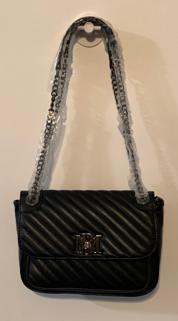 Black shoulder handbag